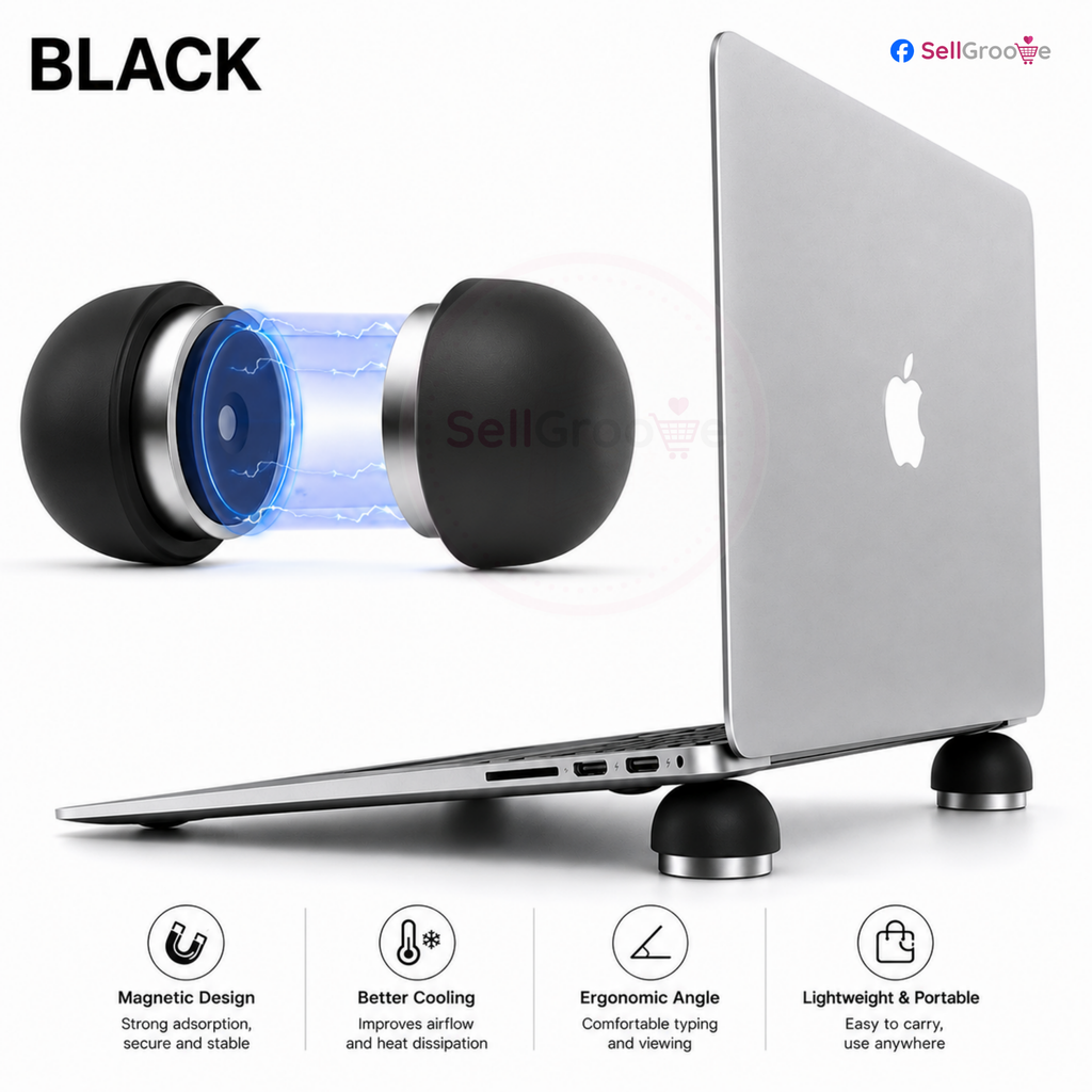 Creative Portable Invisible Mushroom Laptop Stand