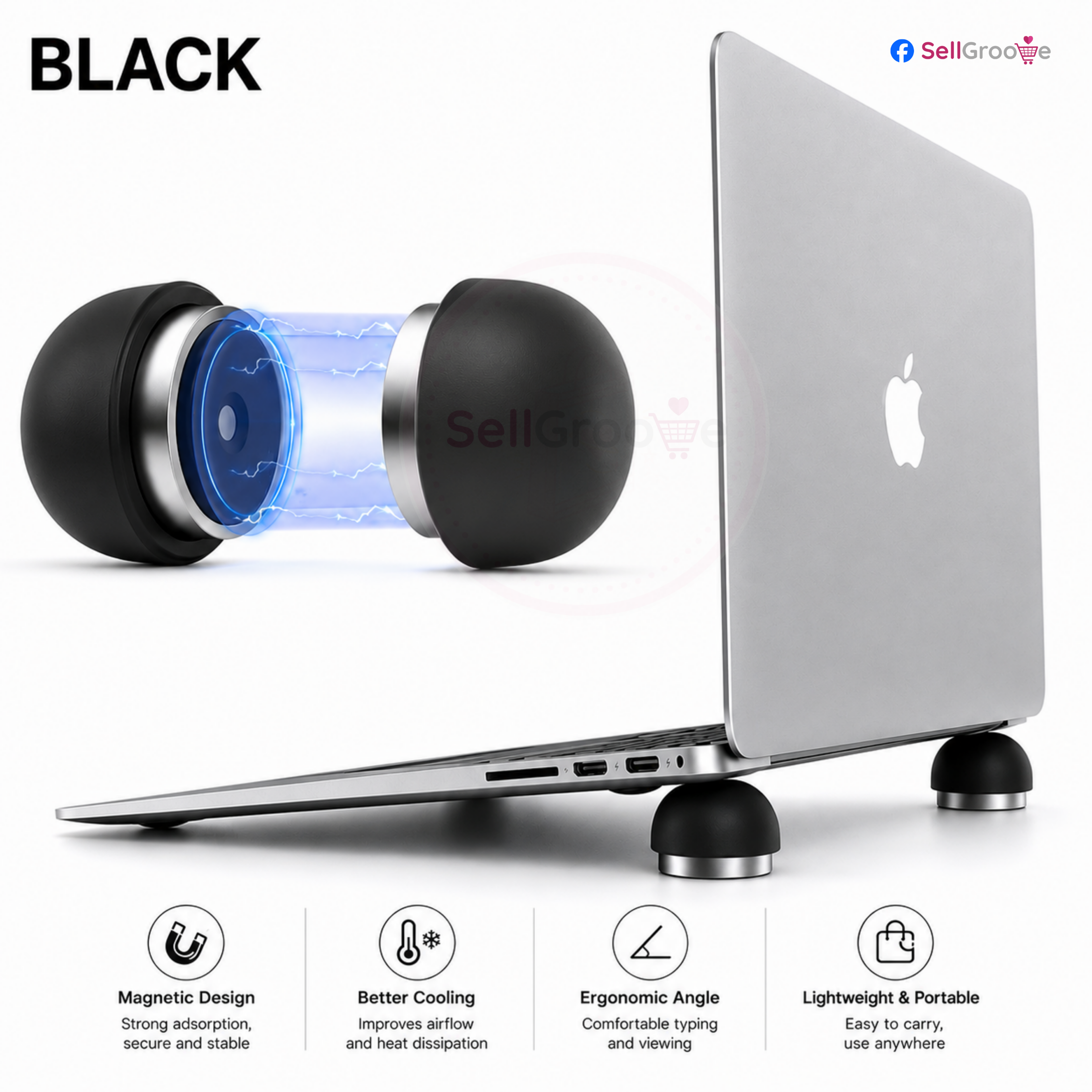 Creative Portable Invisible Mushroom Laptop Stand
