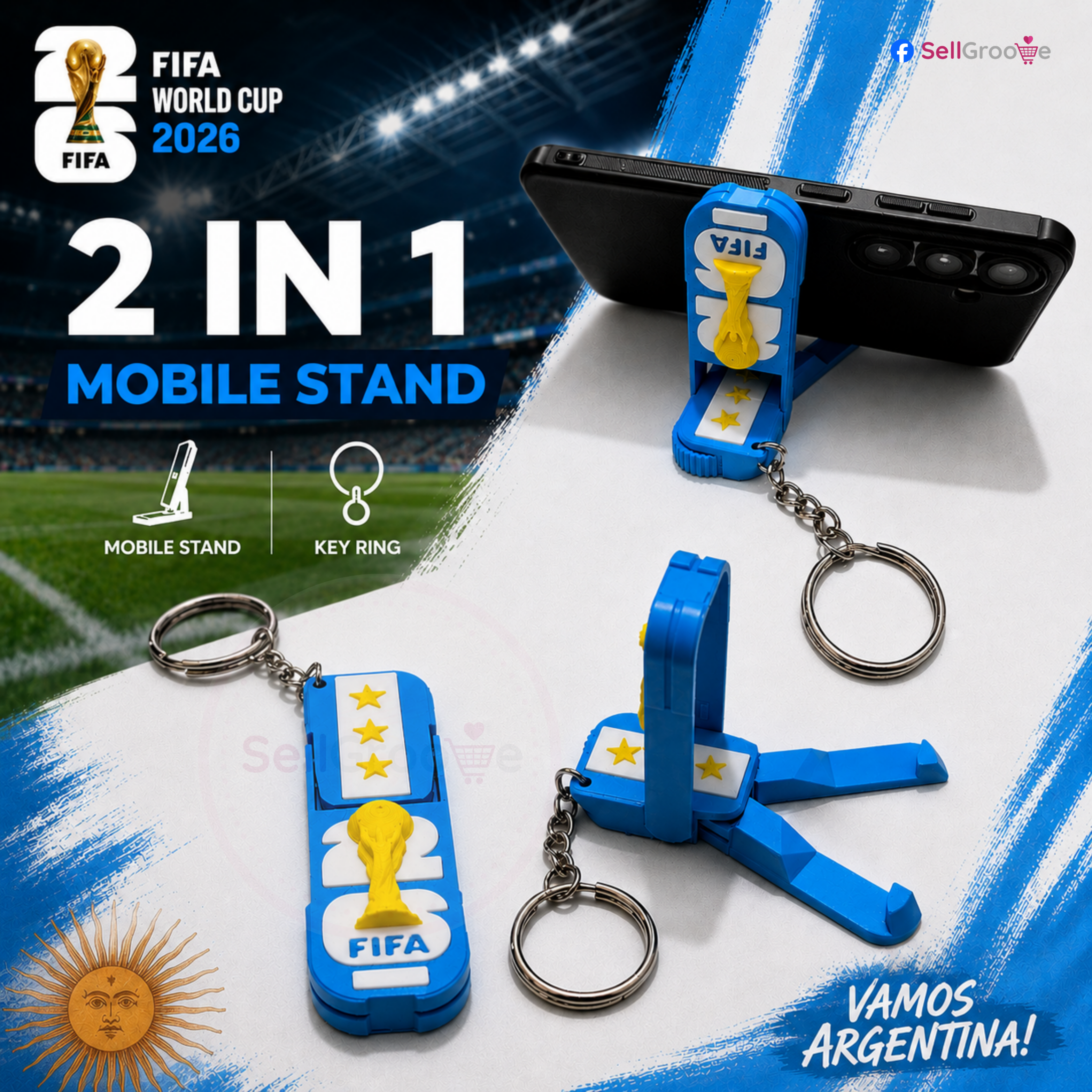 FIFA World Cup 2026 Mobile Stand & Key Ring