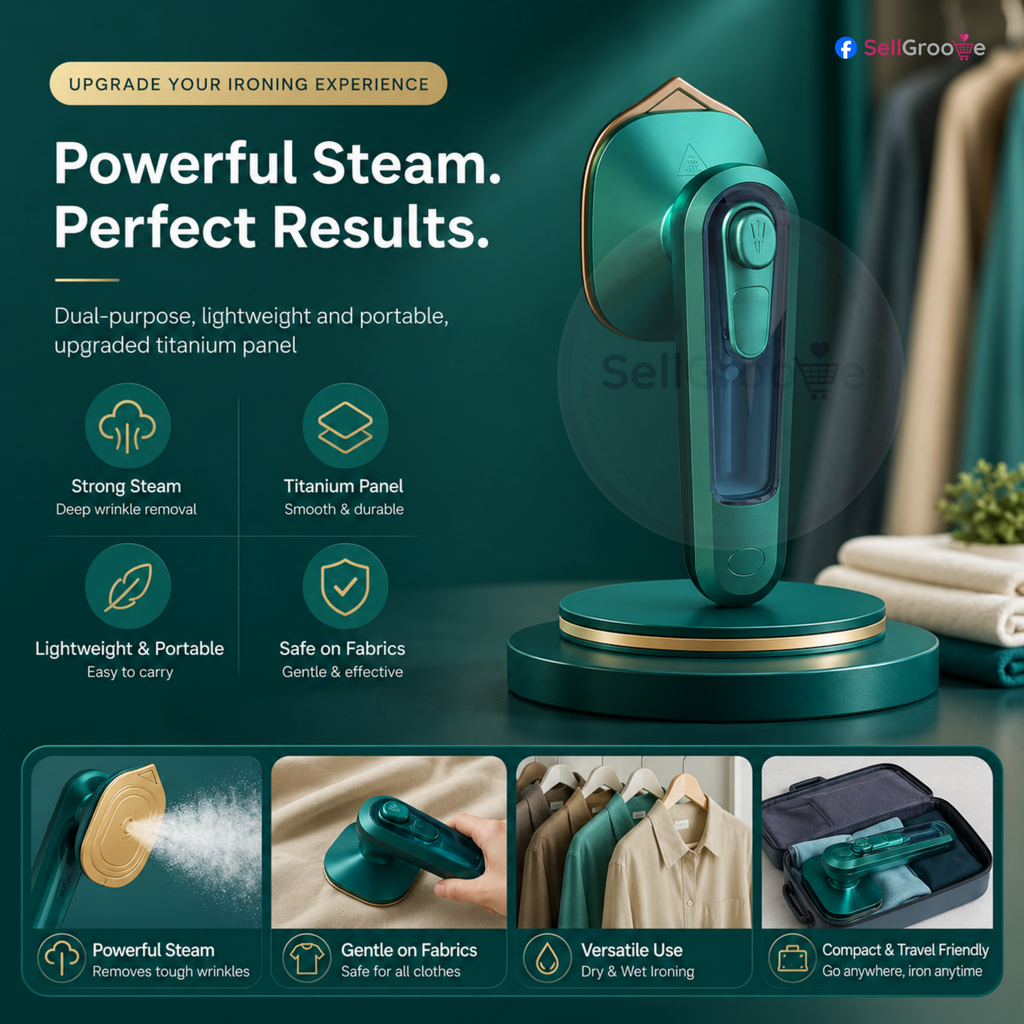 Micro Steam Iron – Portable & Powerful