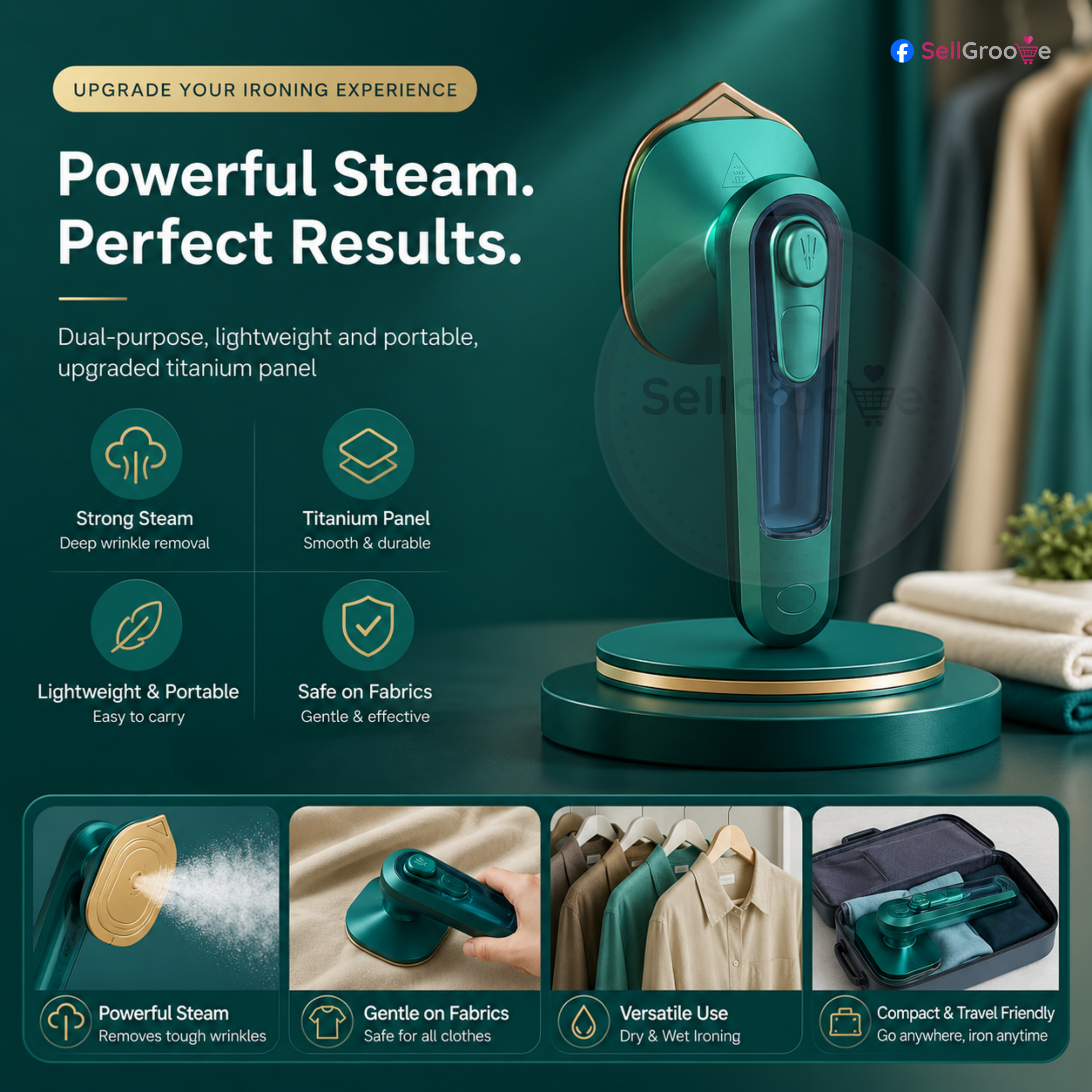 Micro Steam Iron – Portable & Powerful