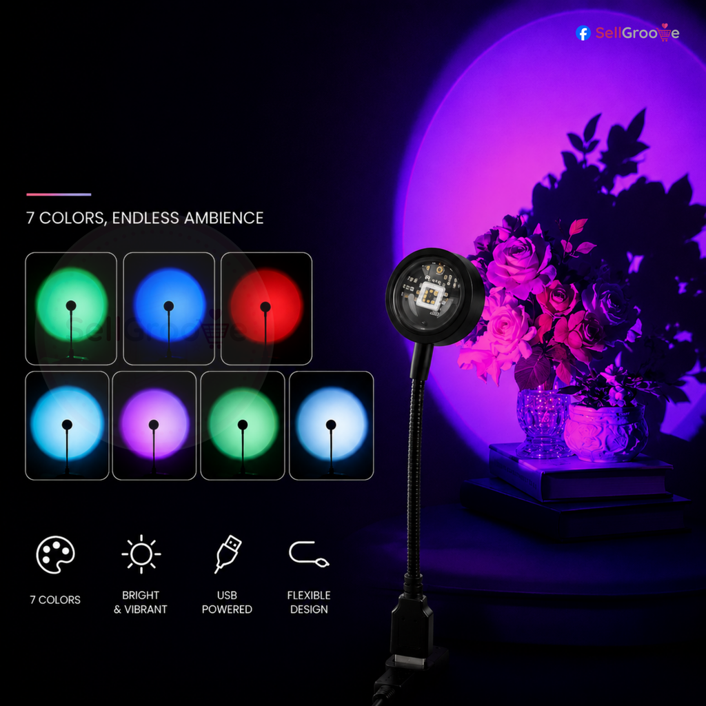 Colorful Gradient USB LED Sunset Lamp