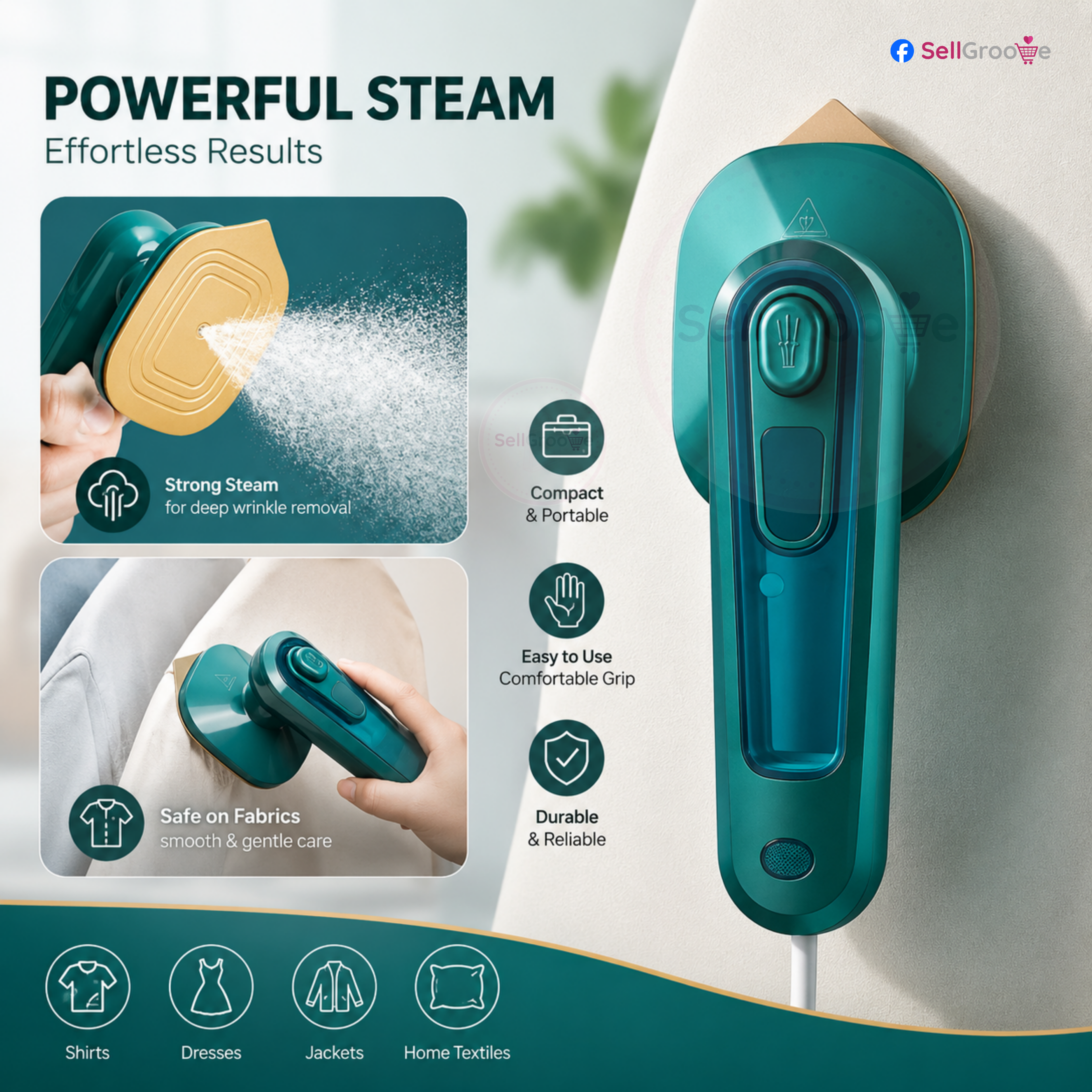 Micro Steam Iron – Portable & Powerful