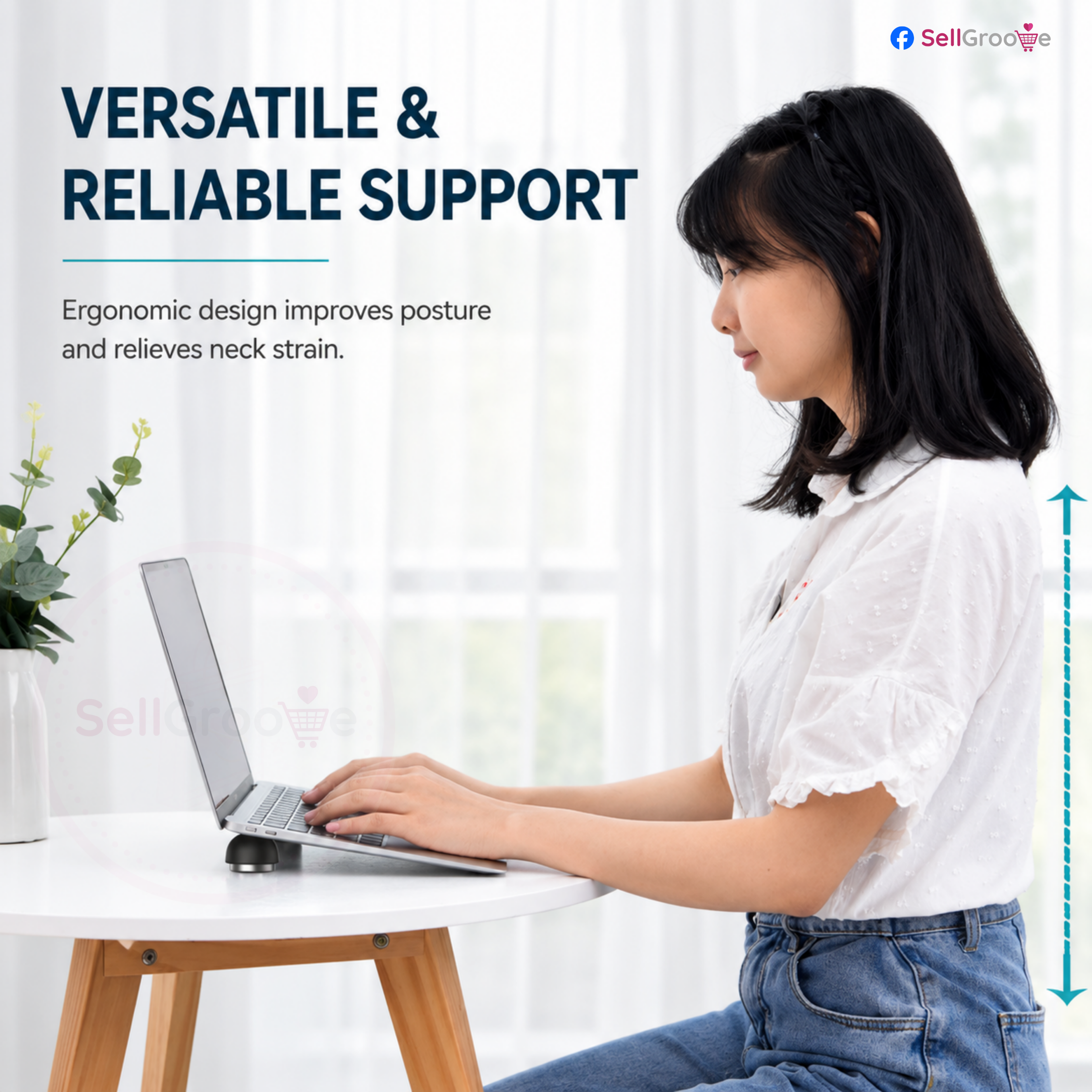 Creative Portable Invisible Mushroom Laptop Stand