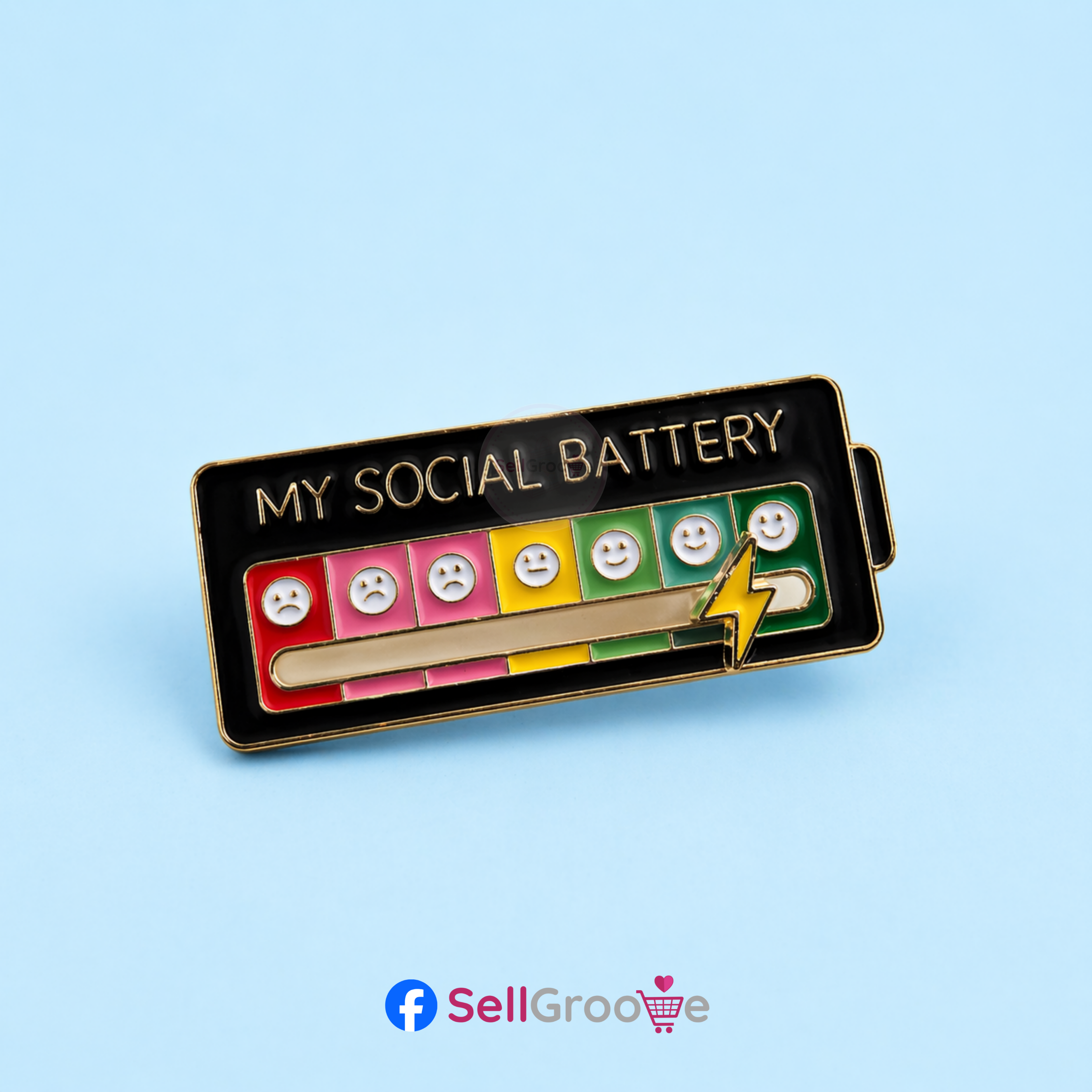 My Social Battery Pin