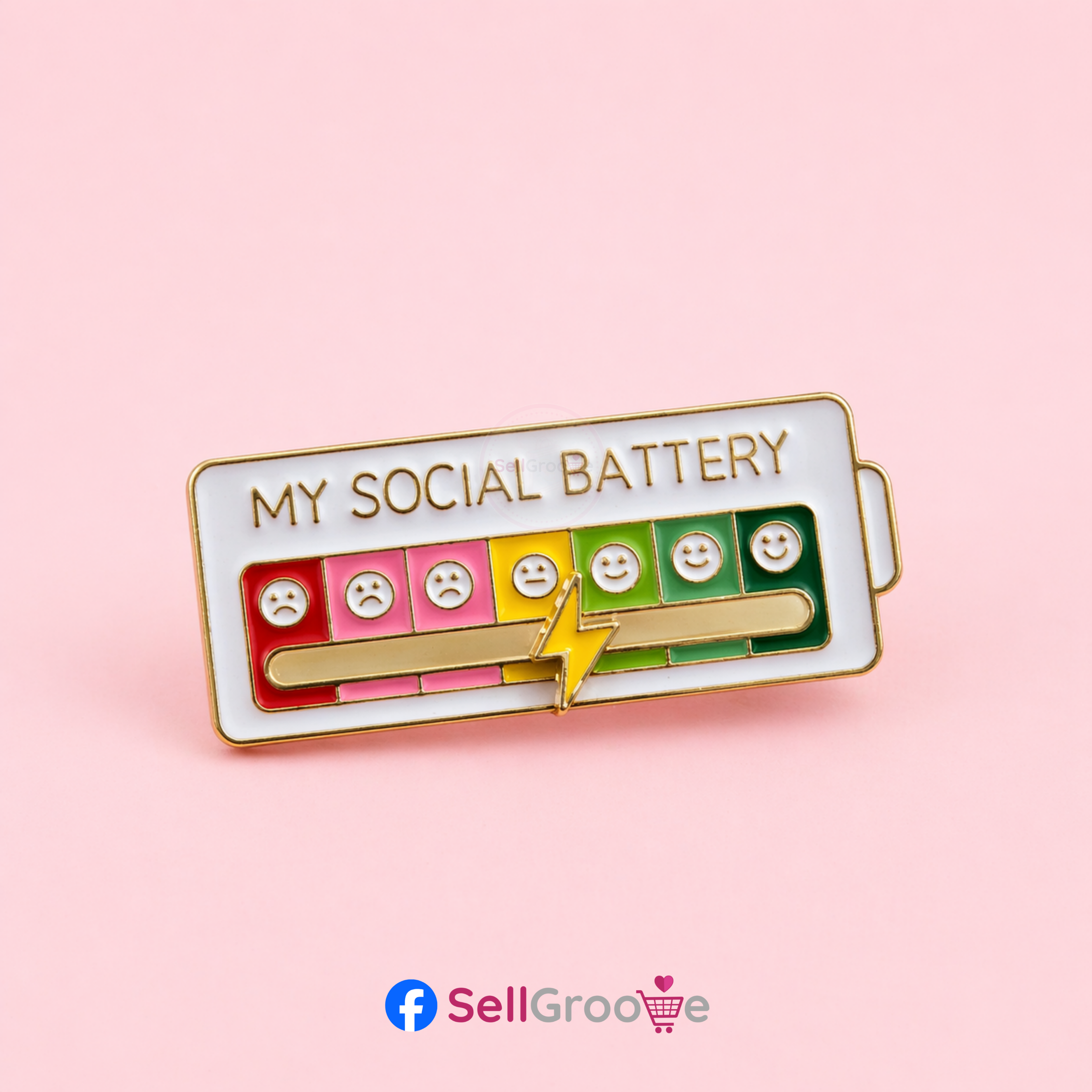 My Social Battery Pin