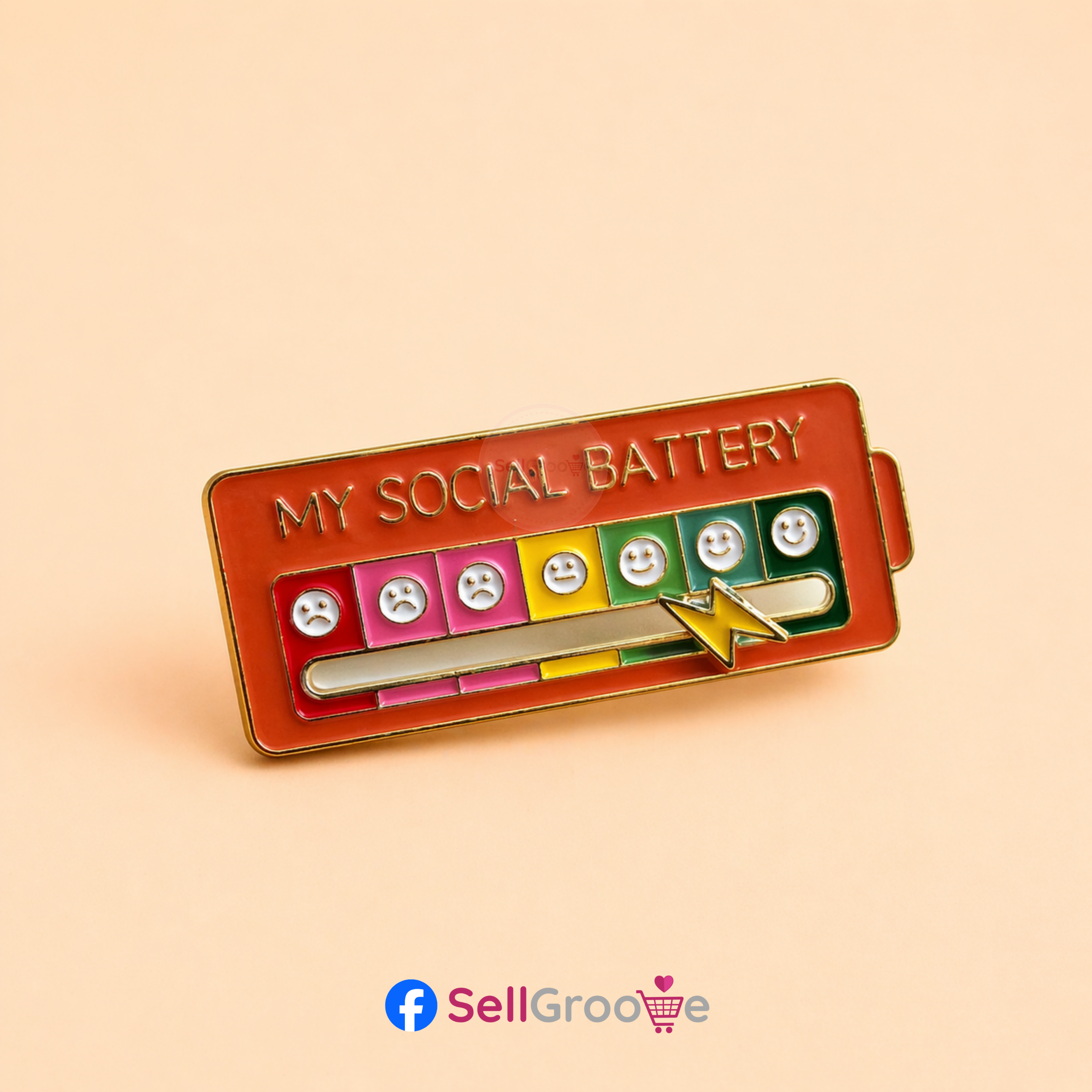 My Social Battery Pin