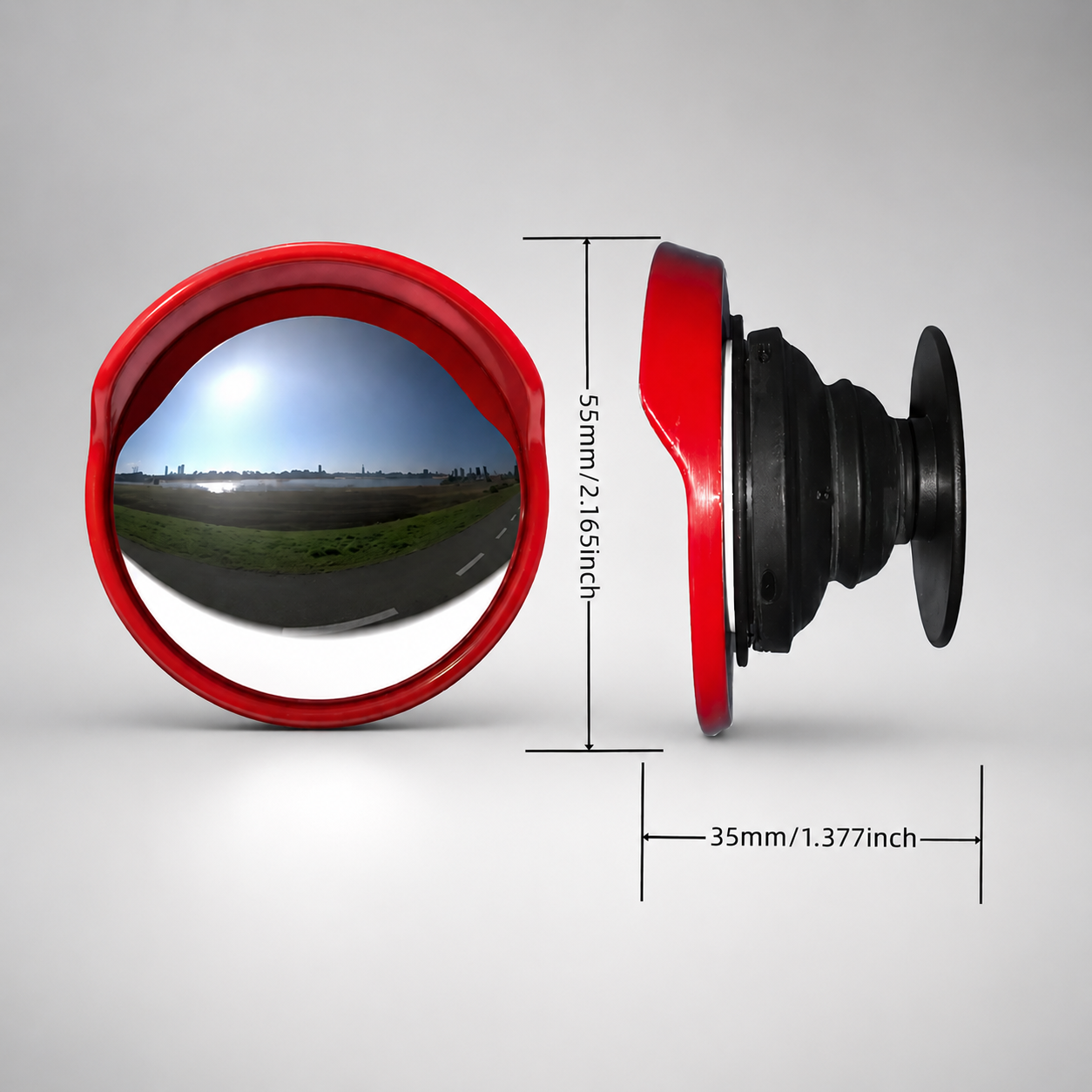 Convex Selfie Mirror – Wide-Angle Magnetic Mirror for Smartphones