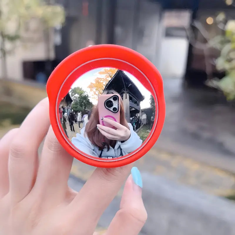 Convex Selfie Mirror – Wide-Angle Magnetic Mirror for Smartphones